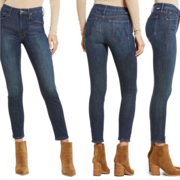 Jean Skinny Mother The Looker Marron Clair Taille 29 - Occasion Très Bon état, Longueur 76 Cm